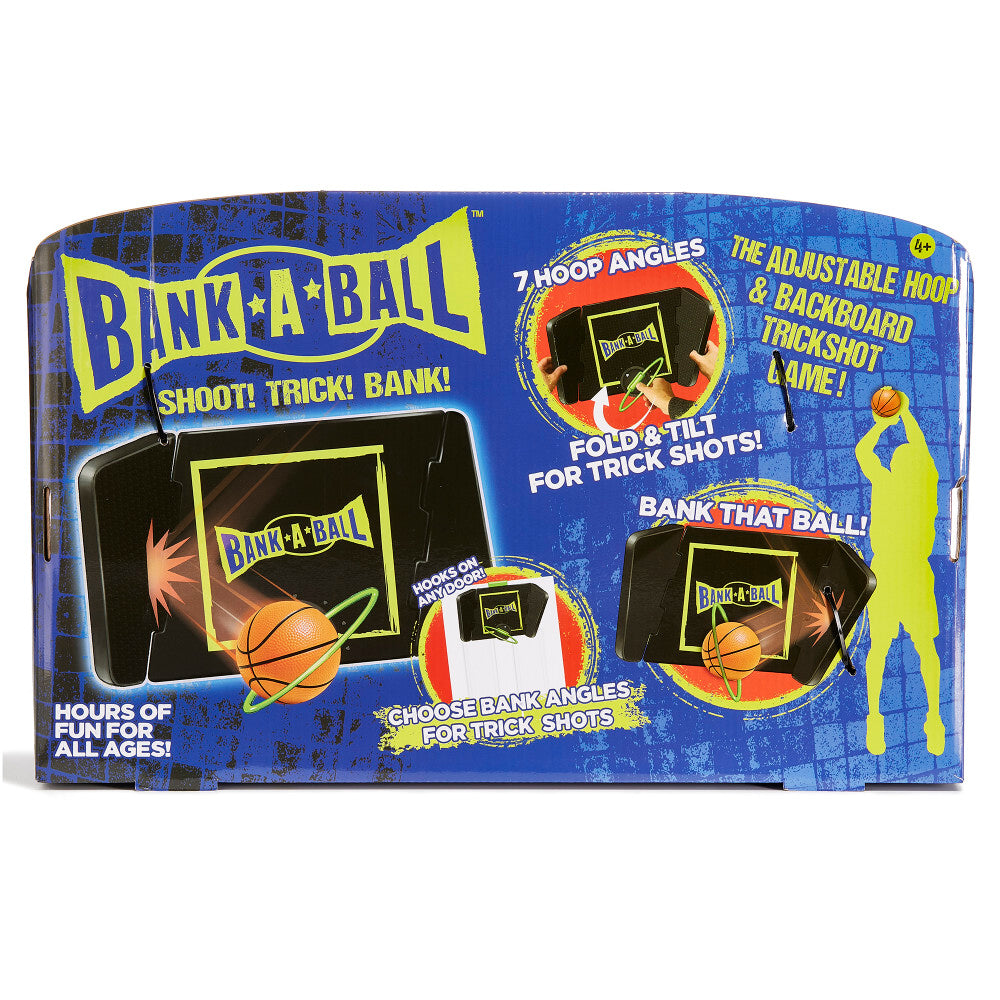 Adjustable Bank A Ball Basketball Game Set - Fun Trickshot & Skill Training for Kids & Adults - Perfect for Indoor & Outdoor Play, Backyard, Parties & Family Gatherings