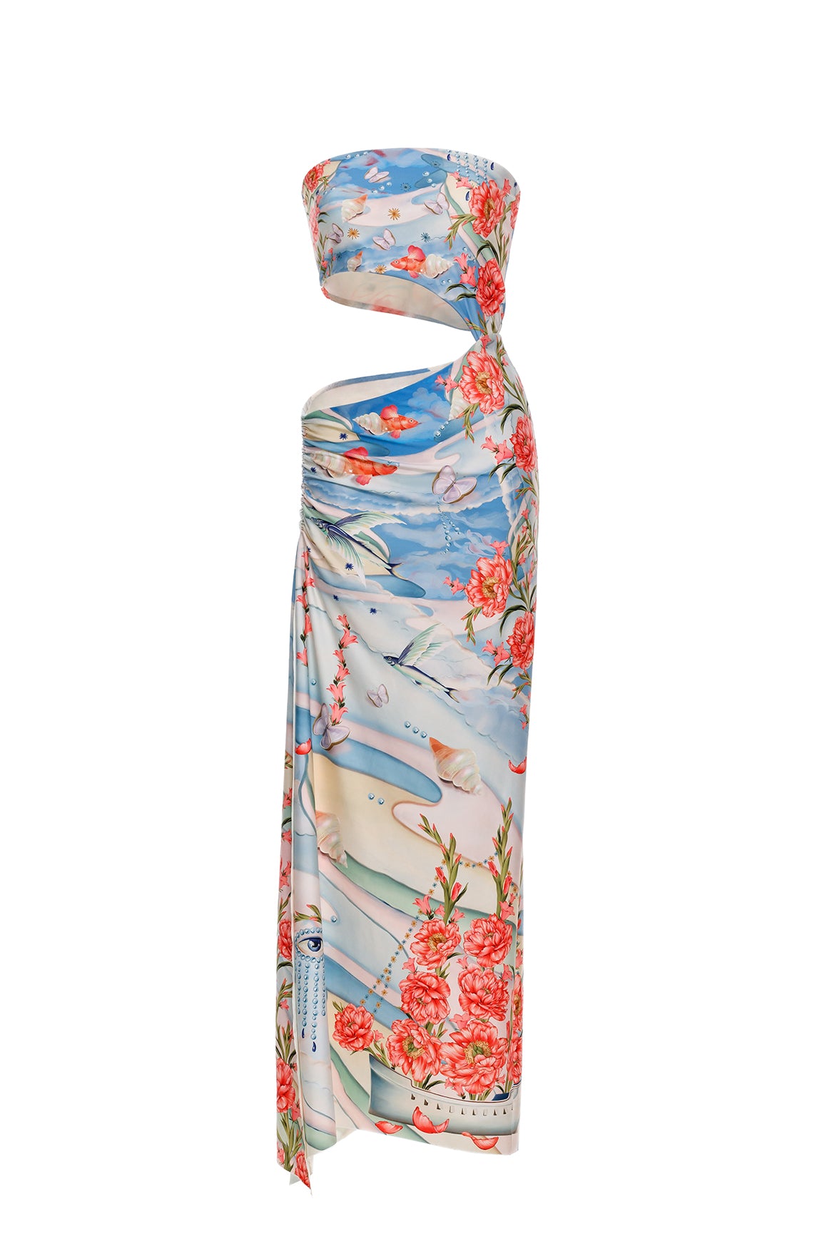 Nacar Gwen Dress 17865 - Elegant Women's Floral Maxi Dress for Summer, Beach, Party & Special Occasions