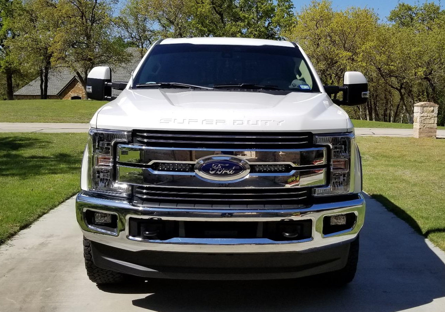 30W CREE LED Light Bars with Front Grille Bracket & Wiring Kit - Compatible with 2017-2019 Ford F250 F350 Super Duty - Off-Road, Truck, Jeep Lighting Upgrade for Night Driving & Adventure