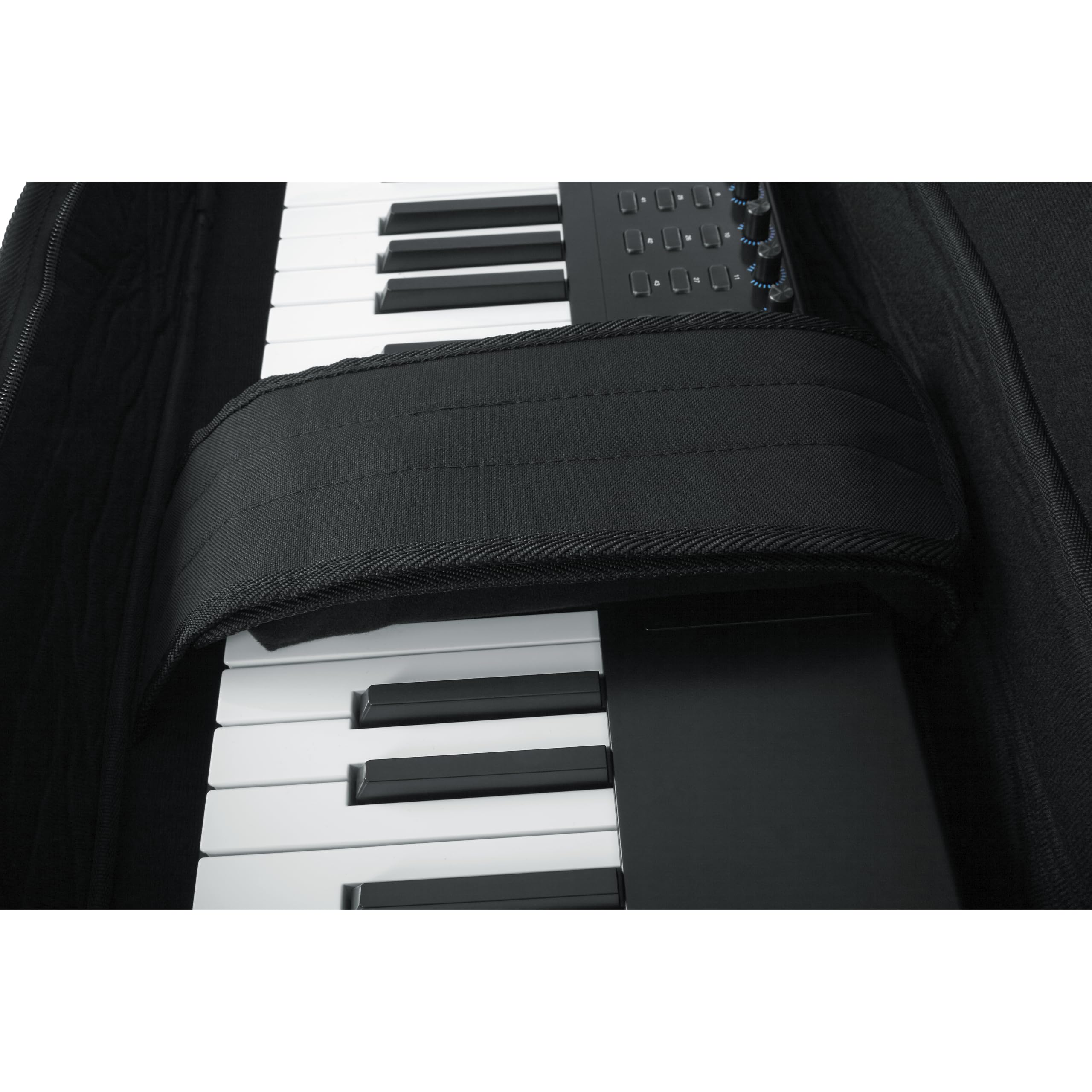 Gator GKB-61 SLIM Keyboard Gig Bag - Lightweight Padded Protection for 61-Key Keyboards | Perfect for Travel, Studio & Live Performances