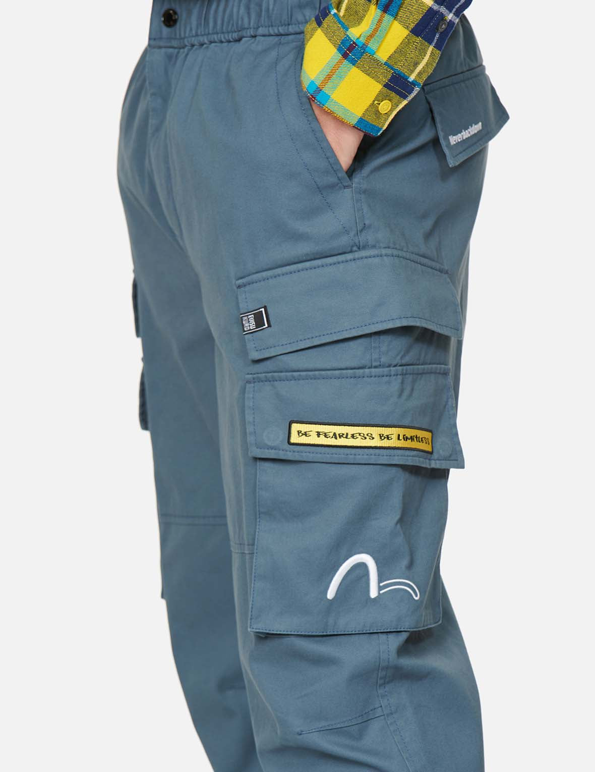 Stylish Logo & Seagull Embroidered Cargo Pants for Men - Trendy Streetwear & Outdoor Adventure Fashion