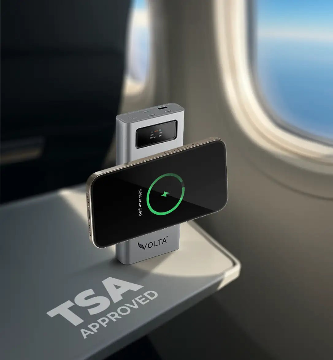 VoltaGo MAX 27,000mAh Portable Charger - FAA Approved Airplane Safe Power Bank for Travel, Camping & Emergency Backup