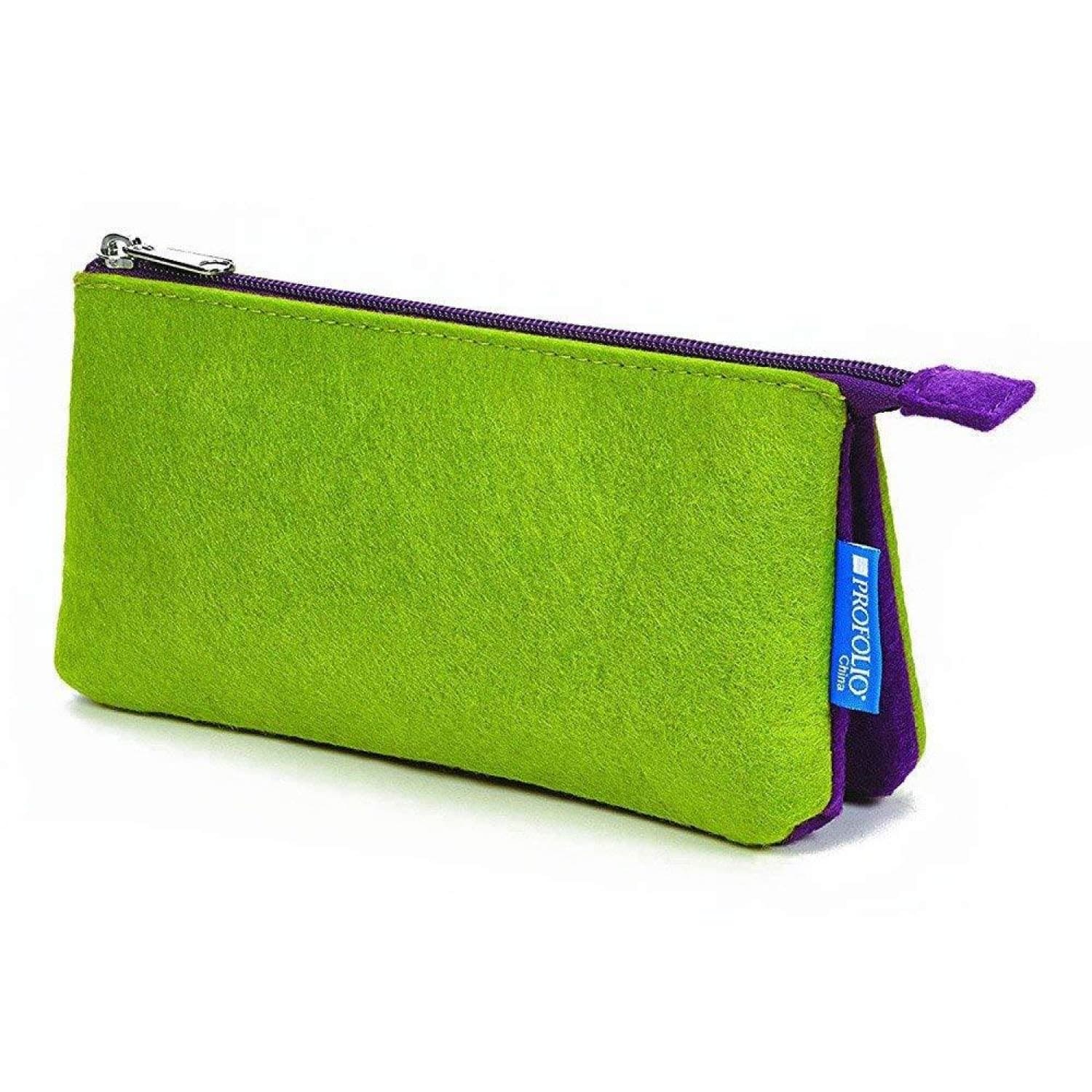 Itoya Profolio Small Midtown Pouch - Green & Purple Art Supply Organizer for Artists, Designers & Students - Perfect for Sketchbooks, Markers & Drawing Tools