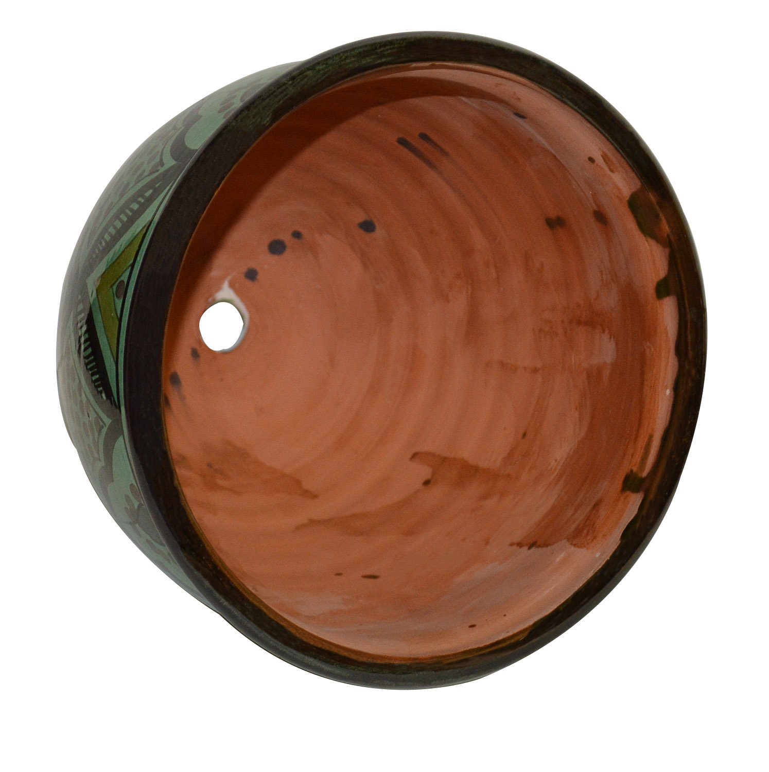 Handmade Moroccan Ceramic Flower Pots with Drain Hole - Spanish Garden Planter for Indoor & Outdoor Plants | Perfect for Home Decor, Patio, and Balcony Gardening
