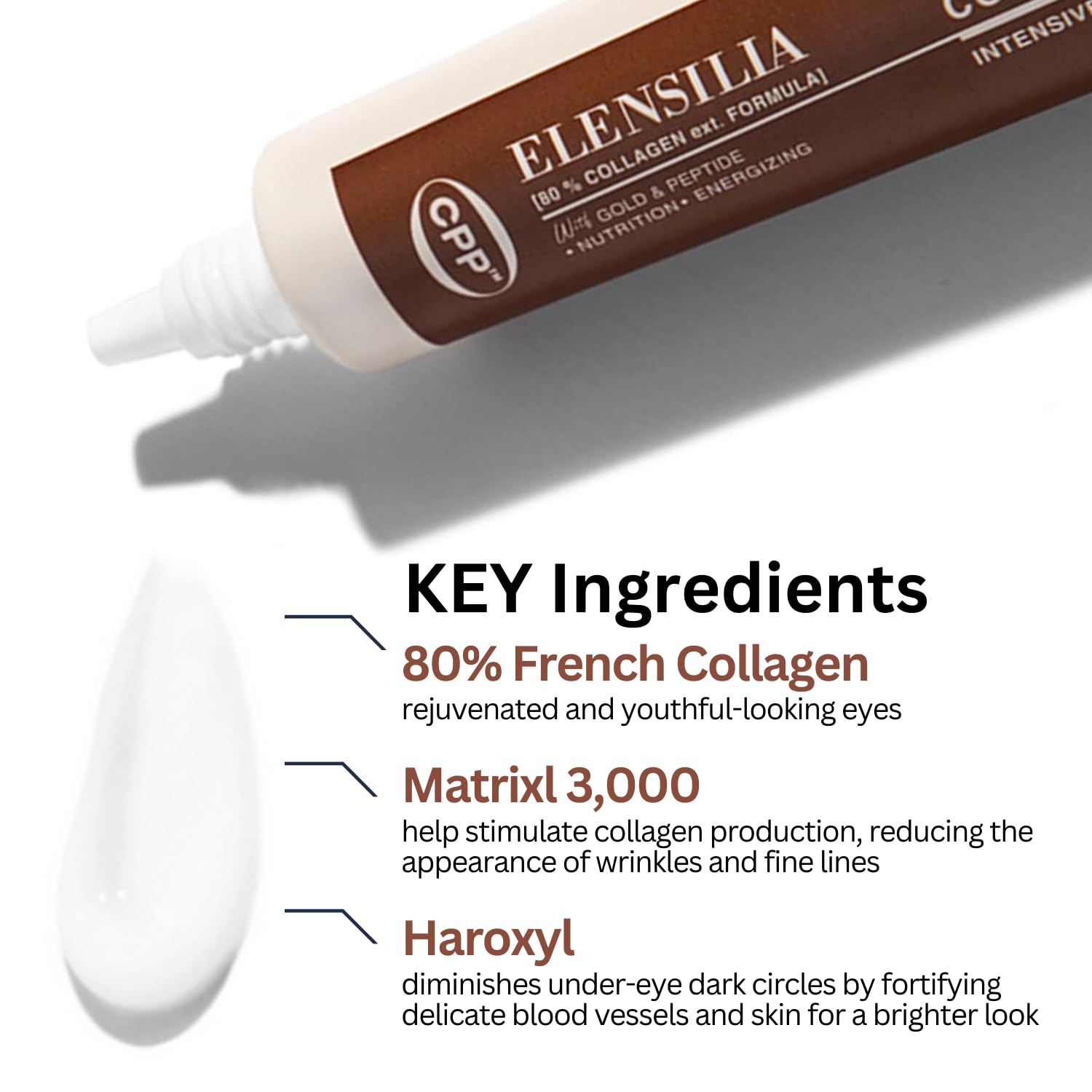 **Upgraded CPP Baby Collagen 80 Snail Mucin Intensive Eye Cream 1.01 Fl. Oz – Enhanced Collagen Peptides & Matrixyl 3000 for Anti-Wrinkle, Plumping & Firming – Dark Circles & Puffiness Relief – Perfect for Night & Day Skincare Routine**