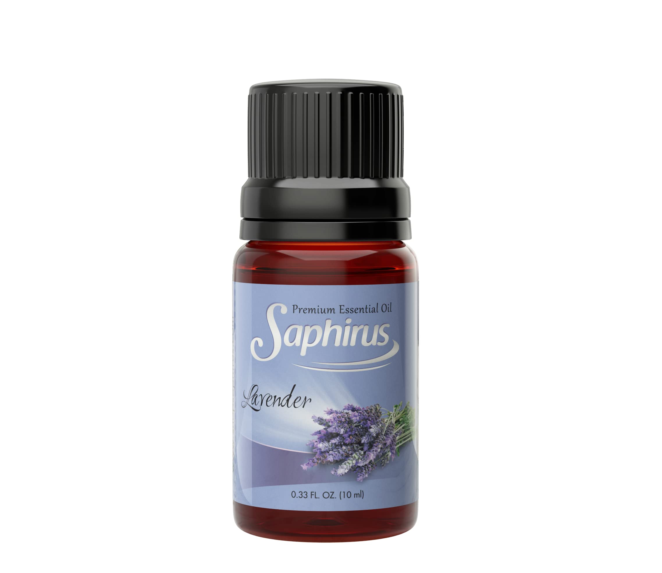 Premium Saphirus Lavender Essential Oil for Humidifiers & Diffusers - 100% Pure Aromatherapy Oil (0.33 fl oz) - Relaxation, Stress Relief & Better Sleep