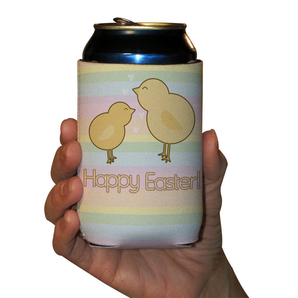 VictoryStore Insulated Can and Beverage Coolers - Set of 6 Easter Themed Beer Sleeves with Various Fun Designs | Perfect for Easter Parties, BBQ, Beach Outings and Tailgating