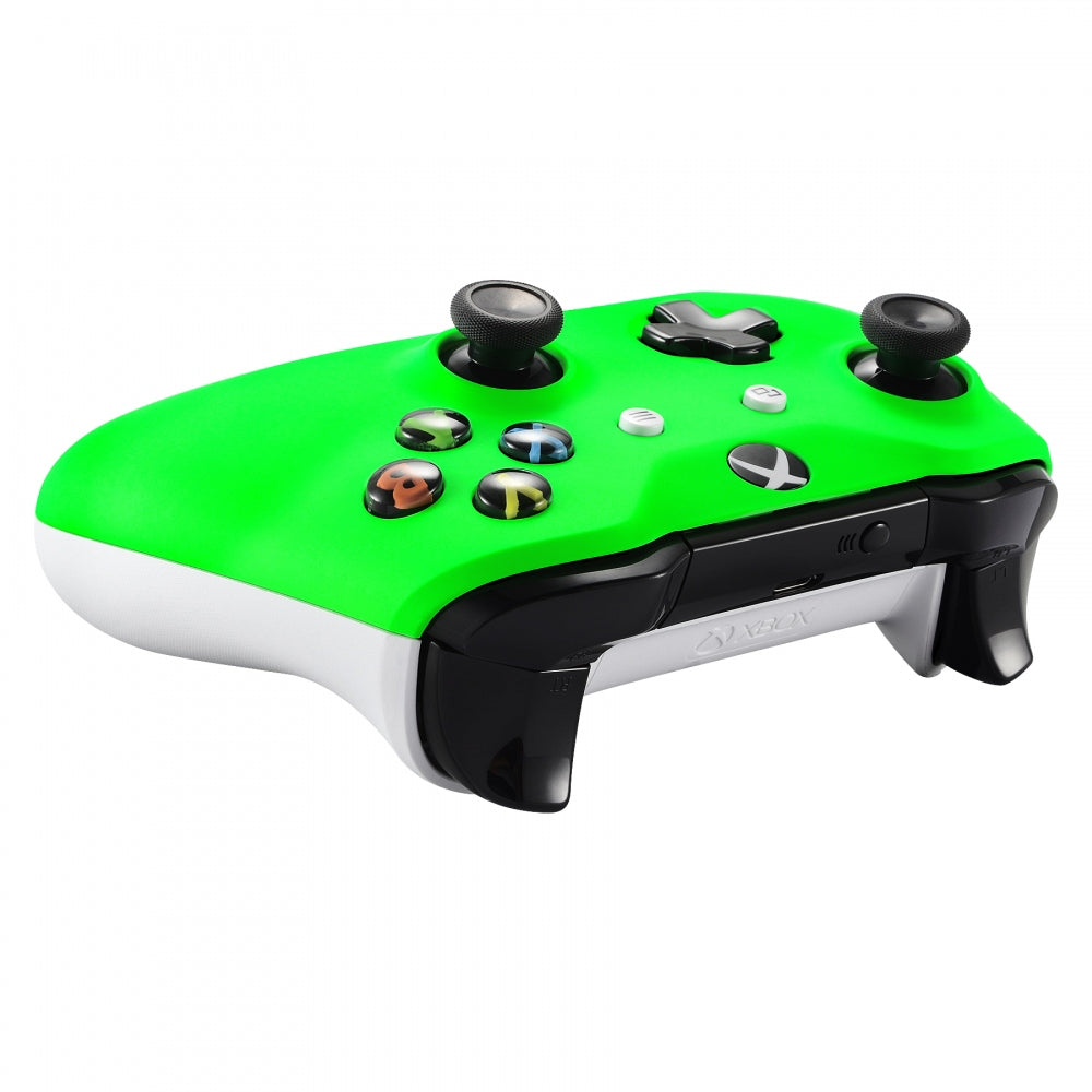 eXtremeRate Replacement Front Housing Shell for Xbox One X & S Controller (Model 1708) - Neon Green | Custom Gaming Controller Cover | Durable & Easy to Install | Perfect for Gaming Enthusiasts & DIY Modders