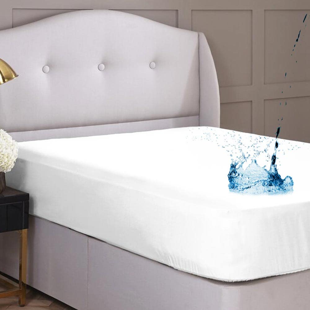 12-Pack Twin Size 100% Waterproof Mattress Protector - Heavy Duty Vinyl Fitted Sheet - Dust Mite & Allergy Proof - Ideal for Kids, Dorms, Guest Beds & Incontinence Protection