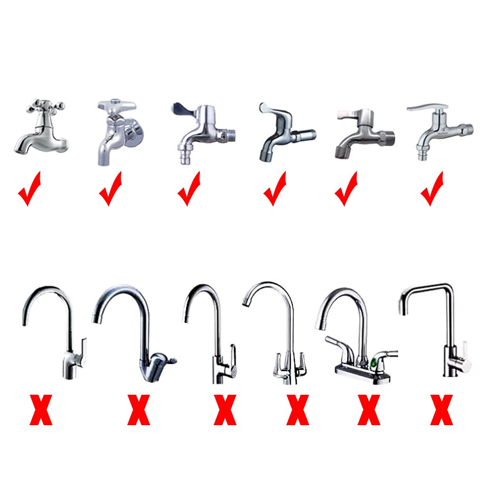 2m/6.56Ft Flexible Sink Hose Faucet Sprayer with Hair Catcher - Handheld Shower Head for Baby Bathing, Pet Washing, Hair Care & Vegetable Rinsing - Perfect for Kitchen, Bathroom & Utility Sink Use