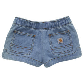 Stylish Light Wash Stretch Denim Shorts for Infants & Toddlers - Perfect for Summer Playtime & Casual Outings