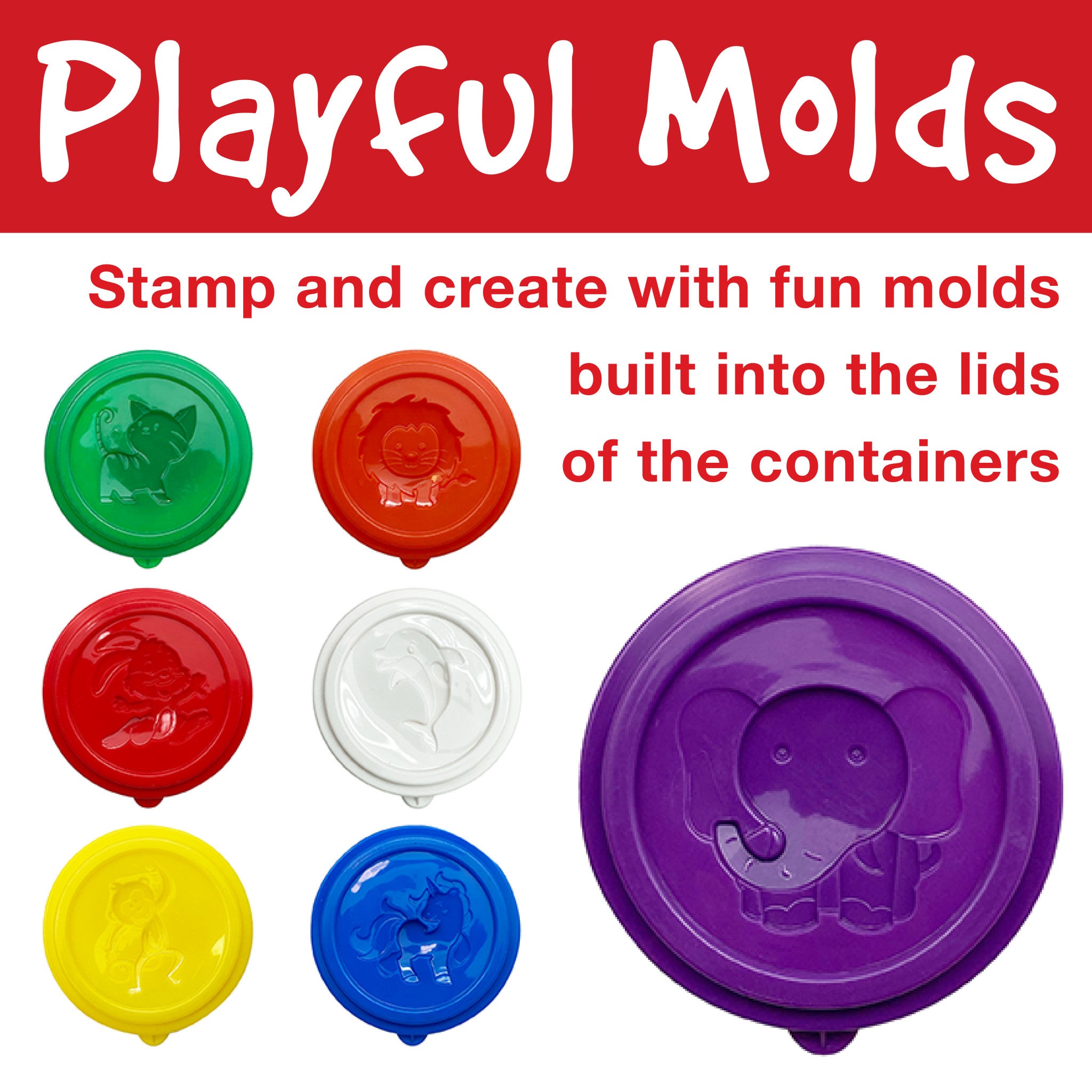 Little Creatives 12 Pack Super Soft Non-Toxic Modeling Dough for Kids - Safe & Vibrant Colors for Creative Play, Arts & Crafts, Sensory Development & Early Learning Activities