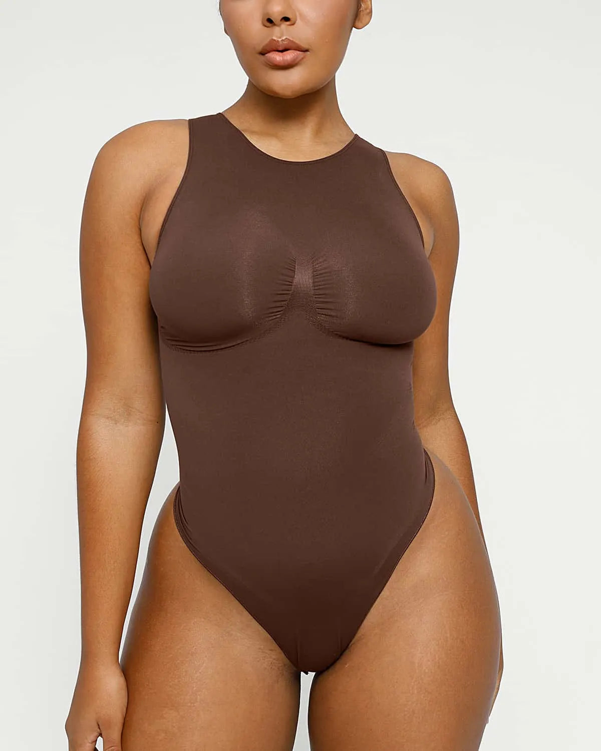 2.0 High Neck Thong Bodysuit for Women - Sexy Lingerie Bodysuit with Adjustable Straps - Perfect for Date Night, Boudoir Photography & Special Occasions