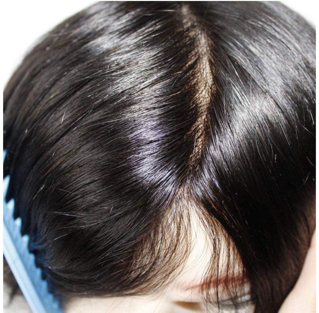 D-DIVINE COMFORT Monofilament Hair Patch for Men - 100% Human Hair Toupee, Non-Surgical Hair Replacement System (7x5 Inch) | Durable, Natural-Looking Wig with Hair Patch Clips | Perfect for Daily Wear, Special Occasions & Hair Loss Solutions