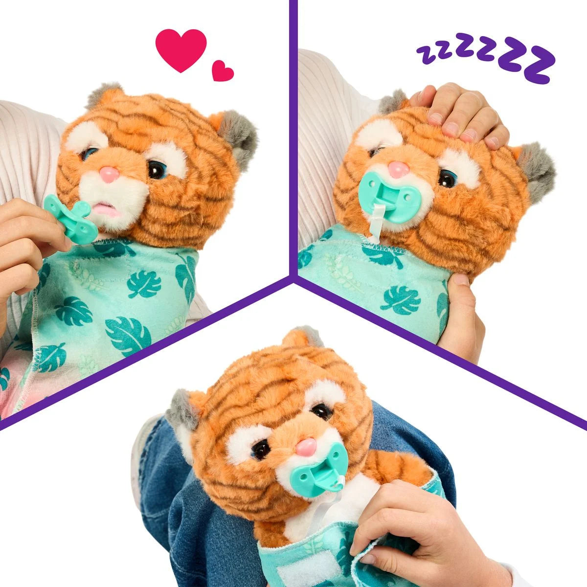 Little Live Pets Cozy Dozy S6 Jungle Series Java the Tiger - Interactive Plush Toy for Kids, Perfect for Playtime & Cuddles