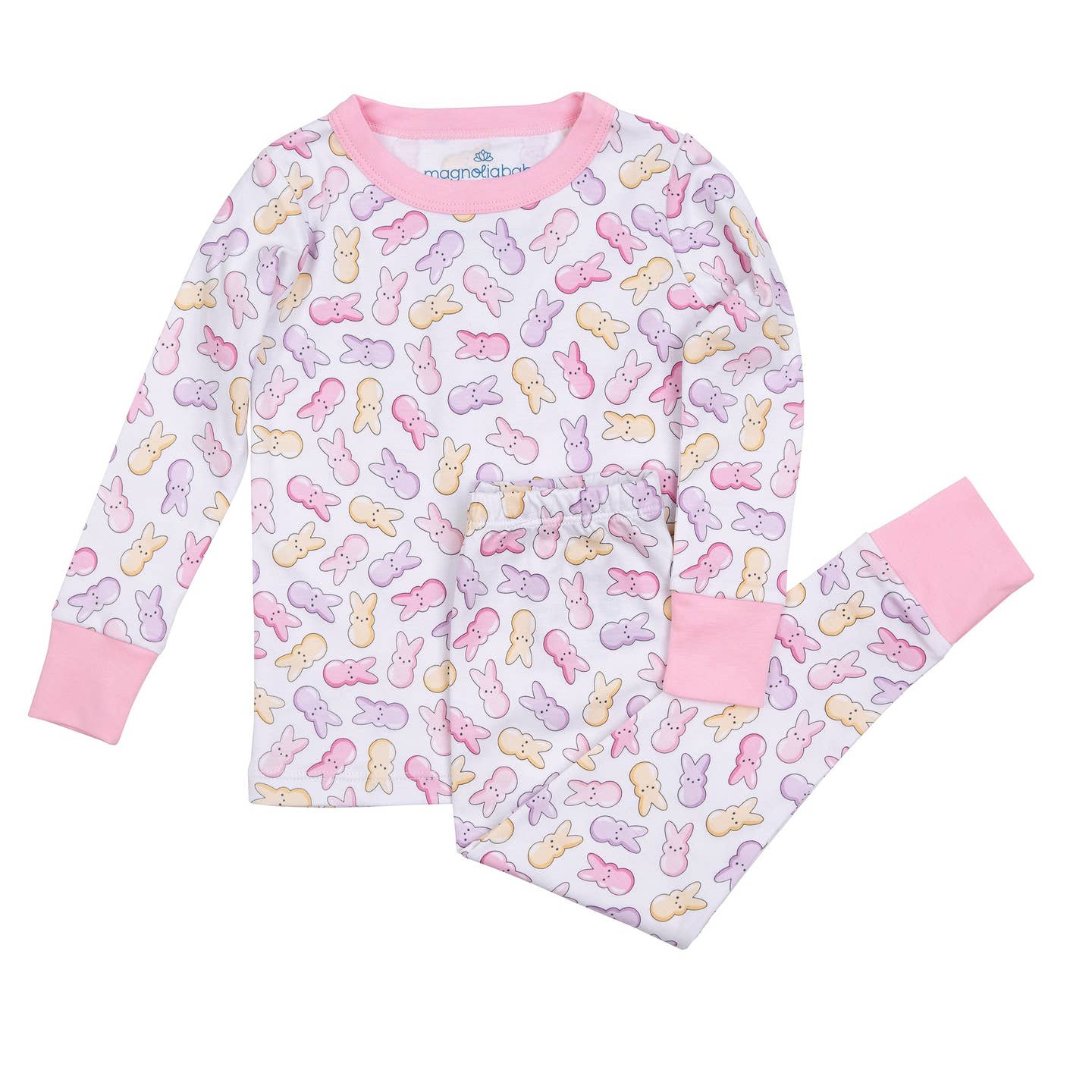 Peep Tastic Long Sleeve Pajama Set for Women | Soft Cotton Sleepwear in Pink | Perfect for Cozy Nights, Loungewear & Sleepovers