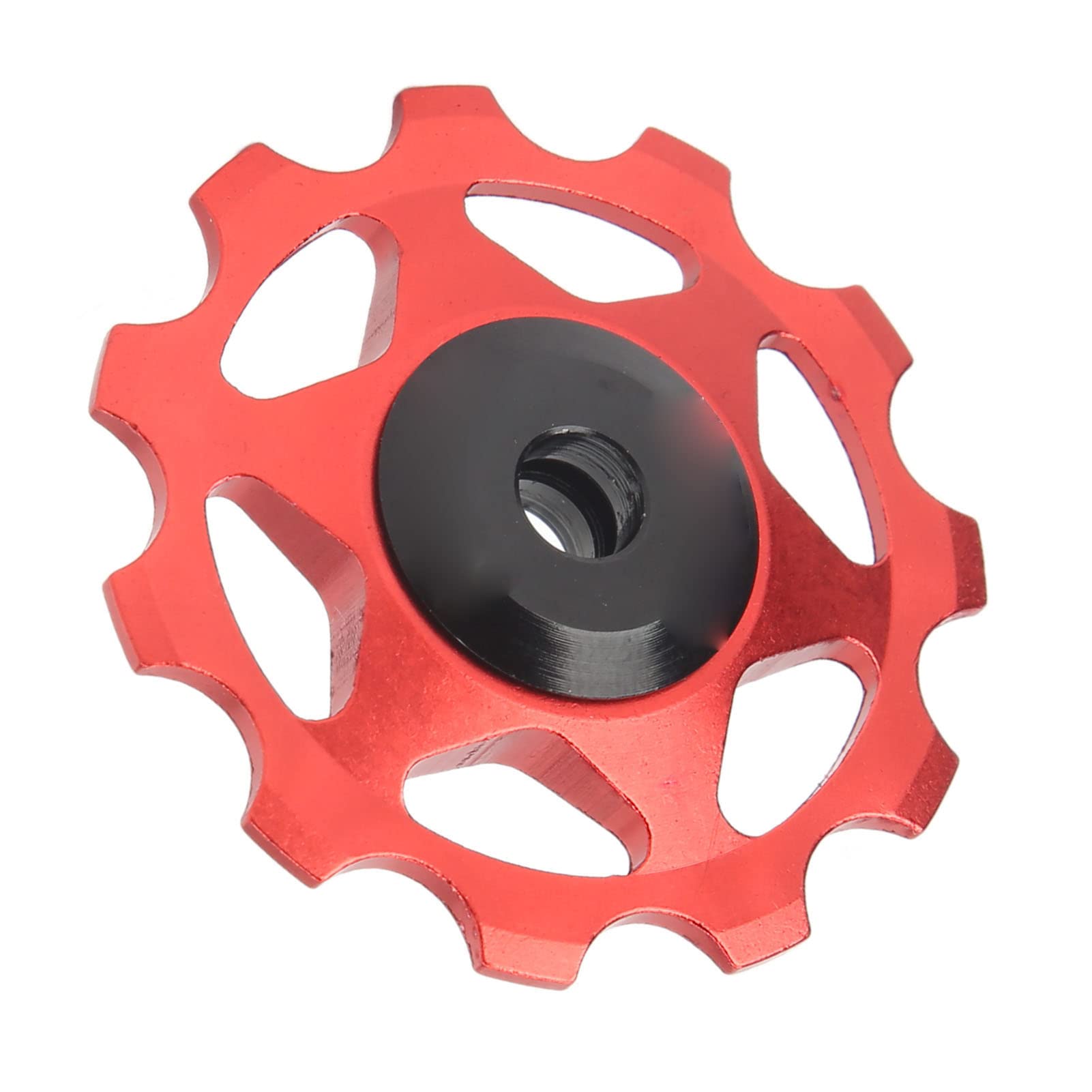 Premium Aluminum Alloy Bike Derailleur Pulley - 11T Hollow Design Guide Wheel for Mountain Bikes | Durable & Lightweight MTB Replacement Part for Smooth Shifting Performance | Perfect for Trail Riding, Commuting & Off-Road Cycling