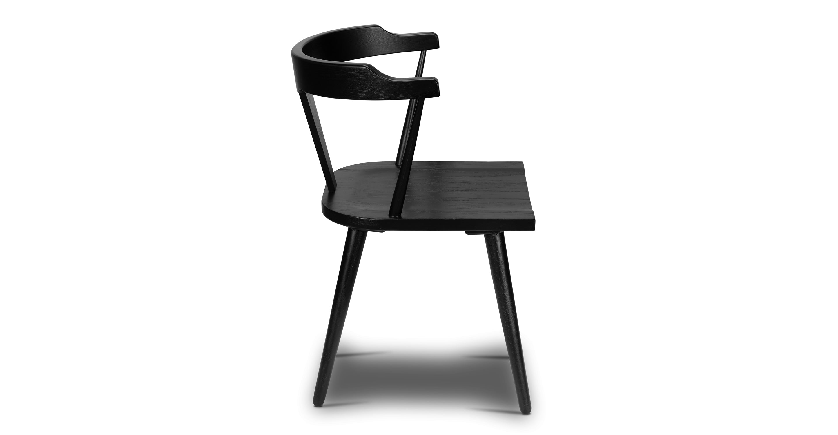 Enzo Dining Chair - Modern Wooden Dining Room Chair with Upholstered Seat - Perfect for Kitchen, Dining Room, and Home Office