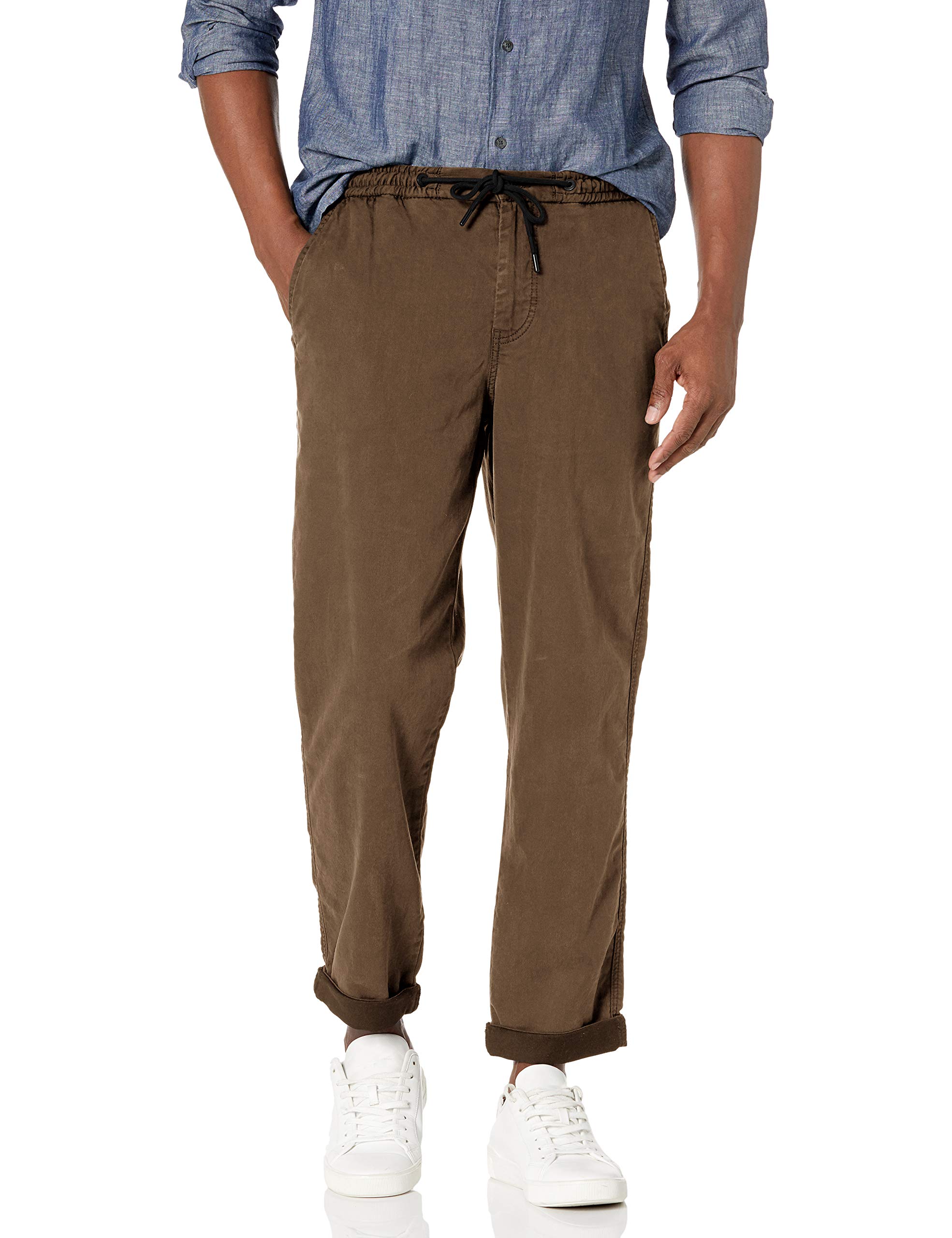 BOSS Men's Casual Drawstring Pants - Comfortable Elastic Waist Joggers for Lounge, Travel & Work | Lightweight Breathable Fabric for Everyday Wear