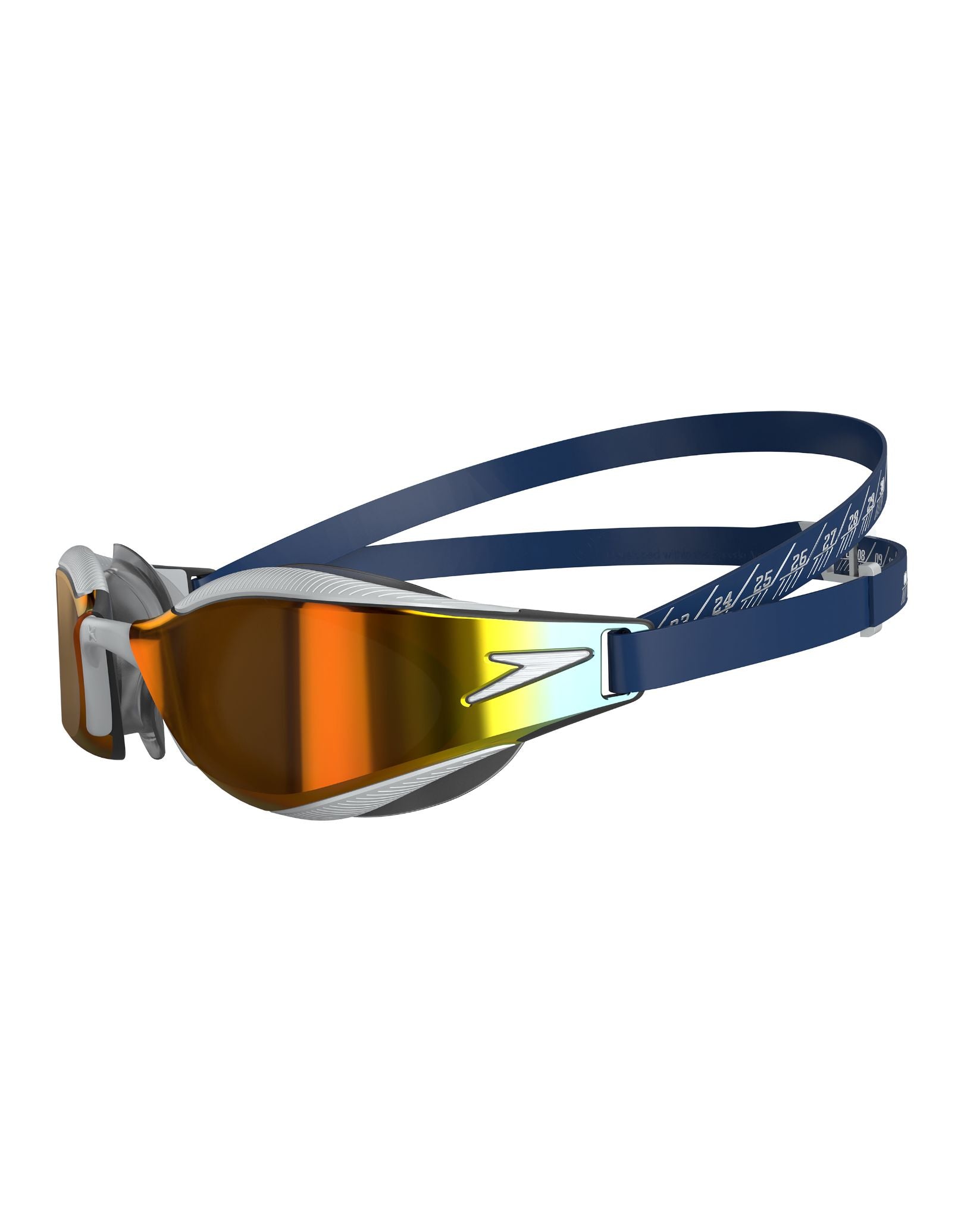 Speedo Junior Fastskin Hyper Elite Mirror Swim Goggles for Competitive Swimming - UV Protection & Anti-Fog for Pool Training & Racing