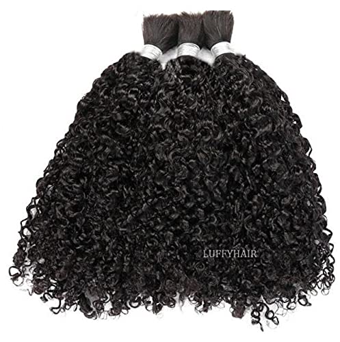 Premium Brazilian Virgin Human Hair Extensions - 26 Inch Curly Weft 3Pcs/Lot (300g) for Natural-Looking Volume & Length - Perfect for Braiding, Sew-in Weaves & Protective Styles