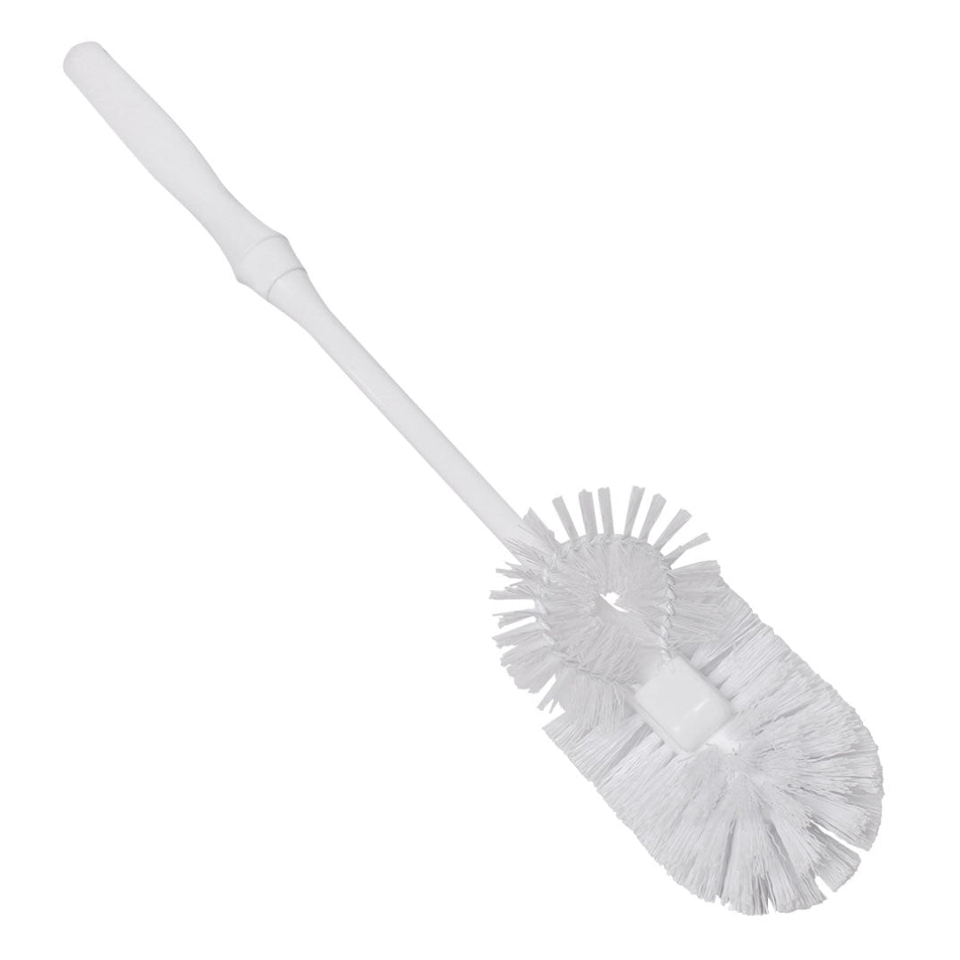 Sabco White Toilet Brush and Rim Cleaner Set - Effective Bathroom Cleaning Tool for Toilets, Sinks, and Tubs | Perfect for Home, Office, and Commercial Use