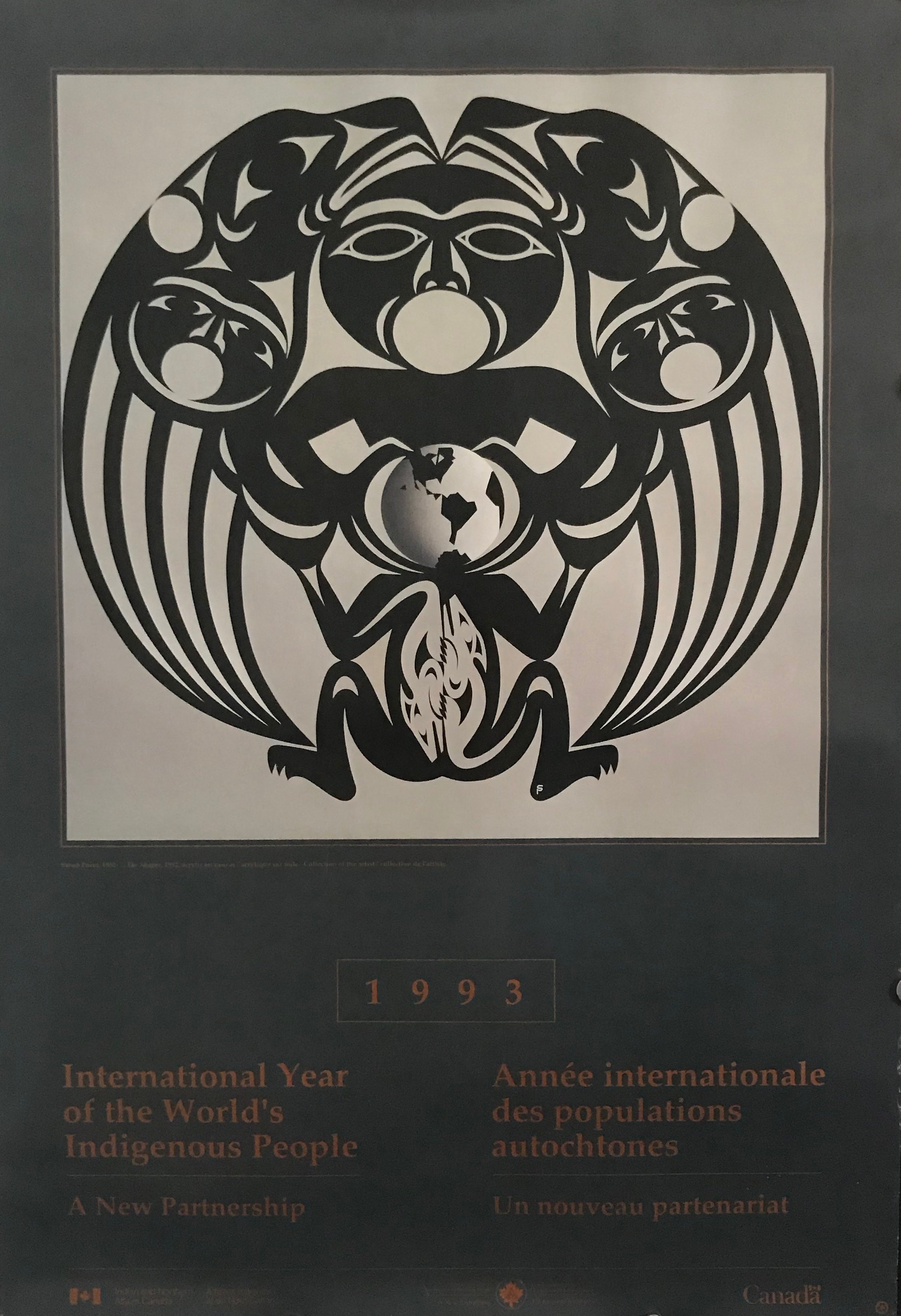 1993 Vintage Exhibition Poster - International Year of the World's Indigenous People - UN Cultural Heritage Art Print - Perfect for Home Decor, Office Wall Art & Gift for History Lovers