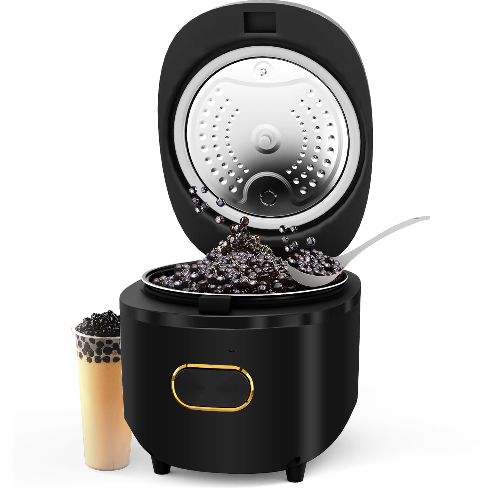 WantJoin Commercial Boba Maker Machine - Automatic Bubble Tea Pearl Cooker for Tapioca Pearls, 110V - Perfect for Restaurants, Milk Tea Shops, Dessert Stores & Lounge Bars - Make Fresh Boba for Bubble Tea, Milk Tea & Dessert Toppings