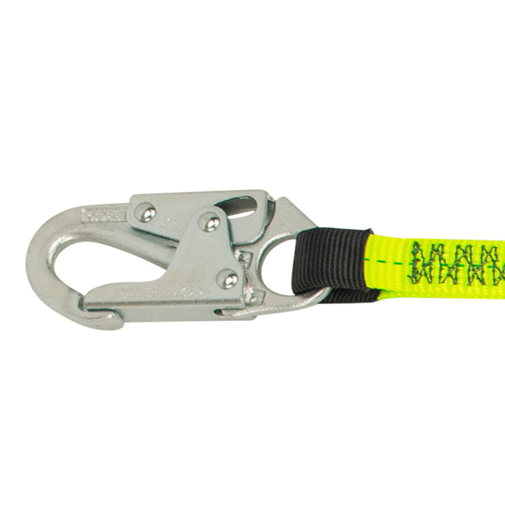 6′ Adjustable Web Restraint Lanyard - Safety Harness for Construction, Roofing & Fall Protection - Heavy Duty Adjustable Tether for Work at Heights