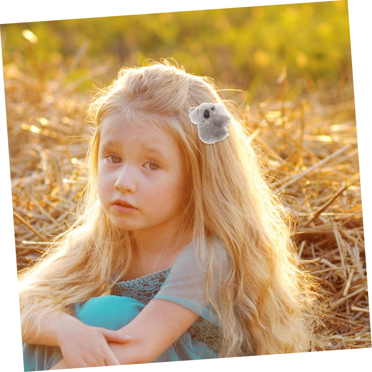 Cute Koala Plush Hair Clips for Girls & Women - 2 Pack Soft Animal Hair Claws for Thick Hair - Fun & Functional Hair Accessories for Kids & Teens - Perfect for School, Parties & Everyday Use