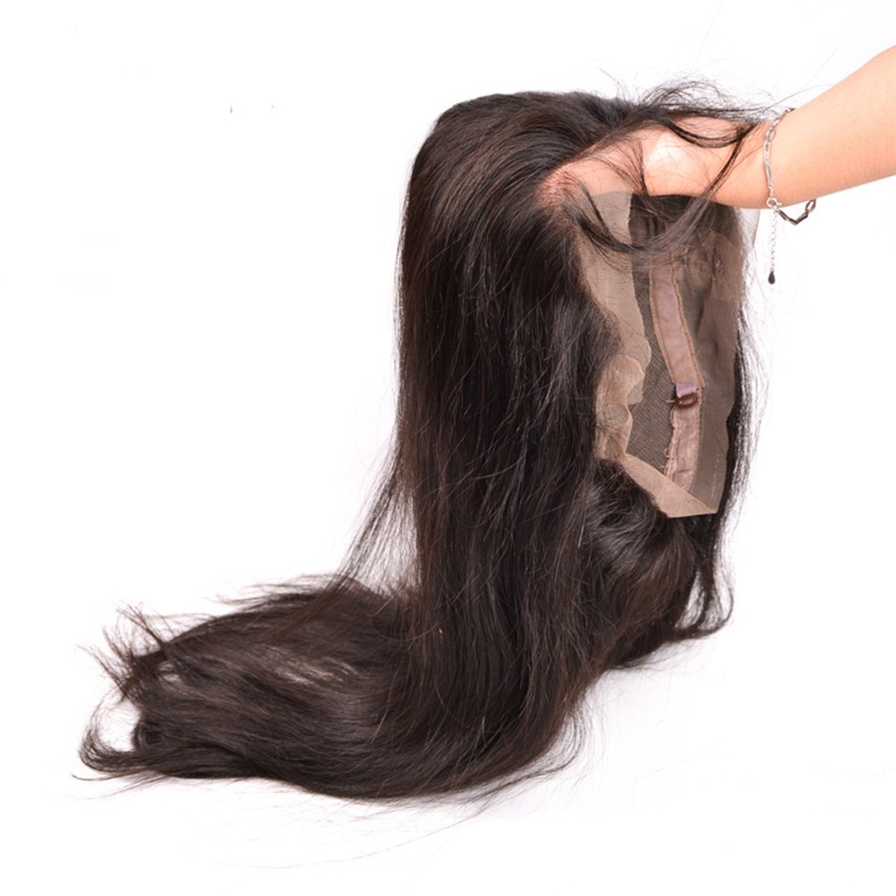 8A+ Grade Peruvian Virgin Hair Straight 360 Lace Frontal with Bundle - 12/14 Inches + 10 Inches 360 Lace Frontal Closure (Ear to Ear 22x4x2) - Natural Color (Pack of 3) | Perfect for Protective Styles, Weaves, and Everyday Glam Looks
