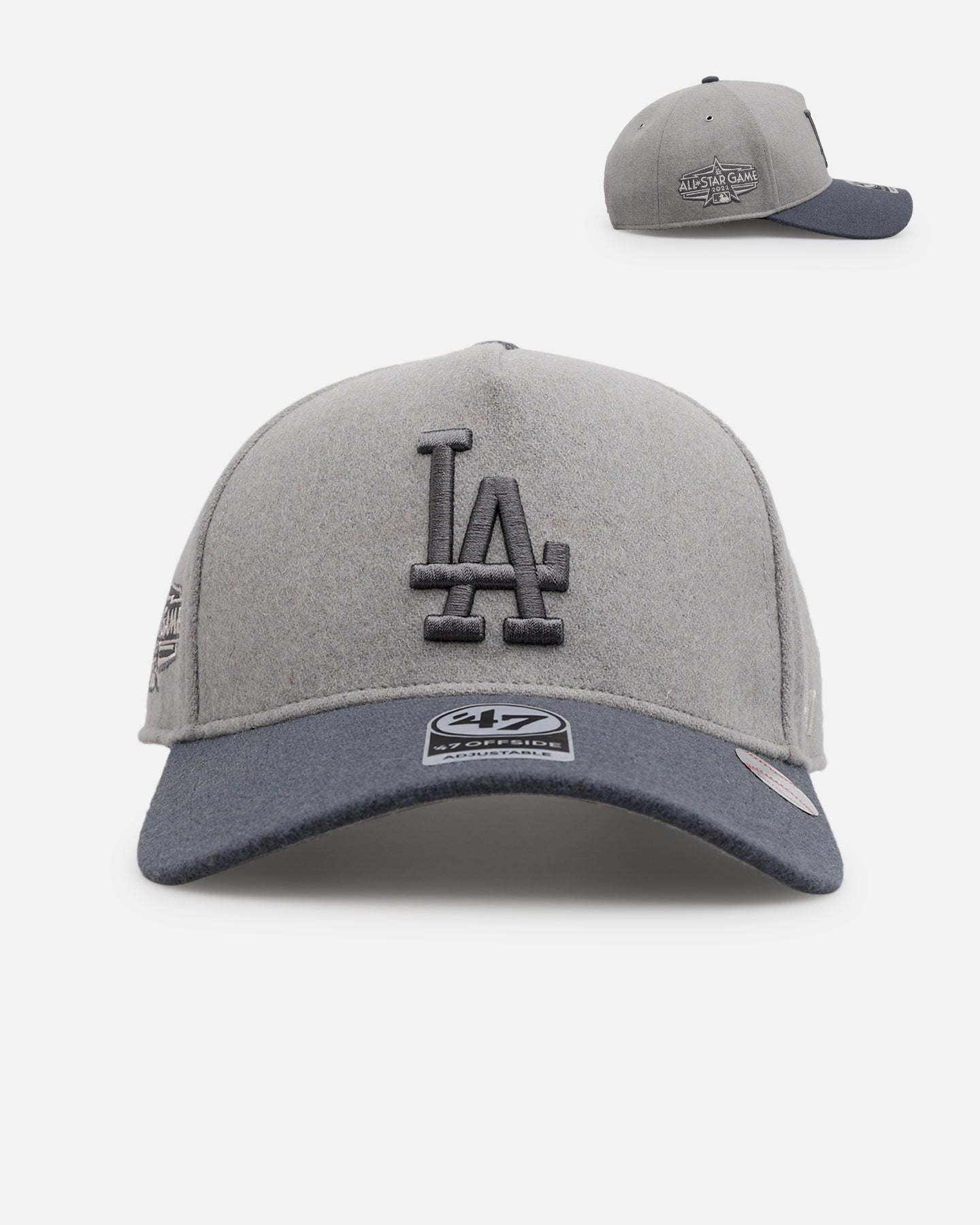 47 Brand Los Angeles Dodgers 'Shades Of Gray' Snapback Hat - Adjustable 47 Offside Cement Baseball Cap for Men & Women - Perfect for Game Day, Streetwear & Sports Fan Fashion