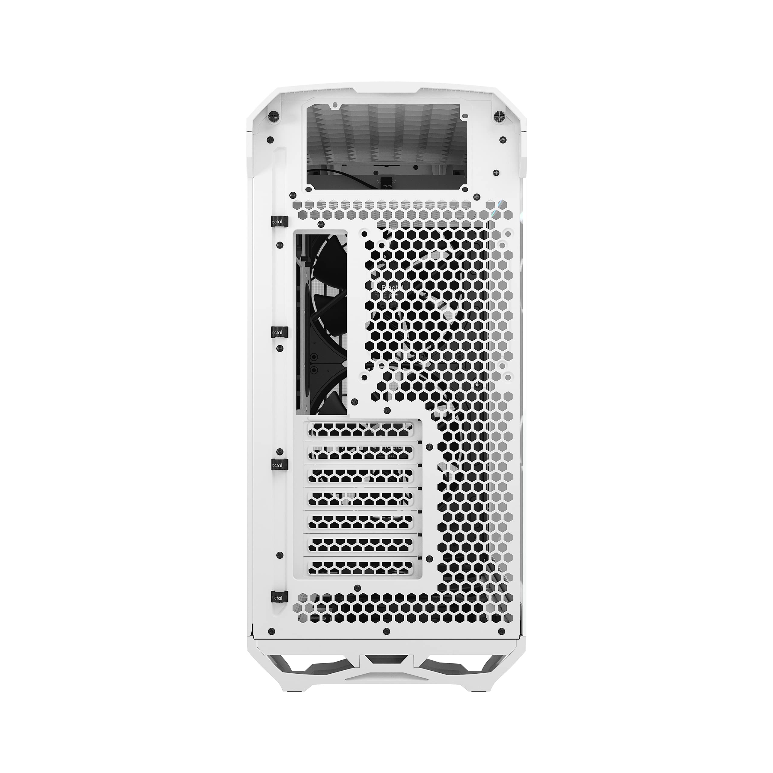 Fractal Design Torrent White E-ATX High Airflow PC Case with Tempered Glass Window - Mid Tower Gaming Computer Case for High-Performance Builds & RGB Setup