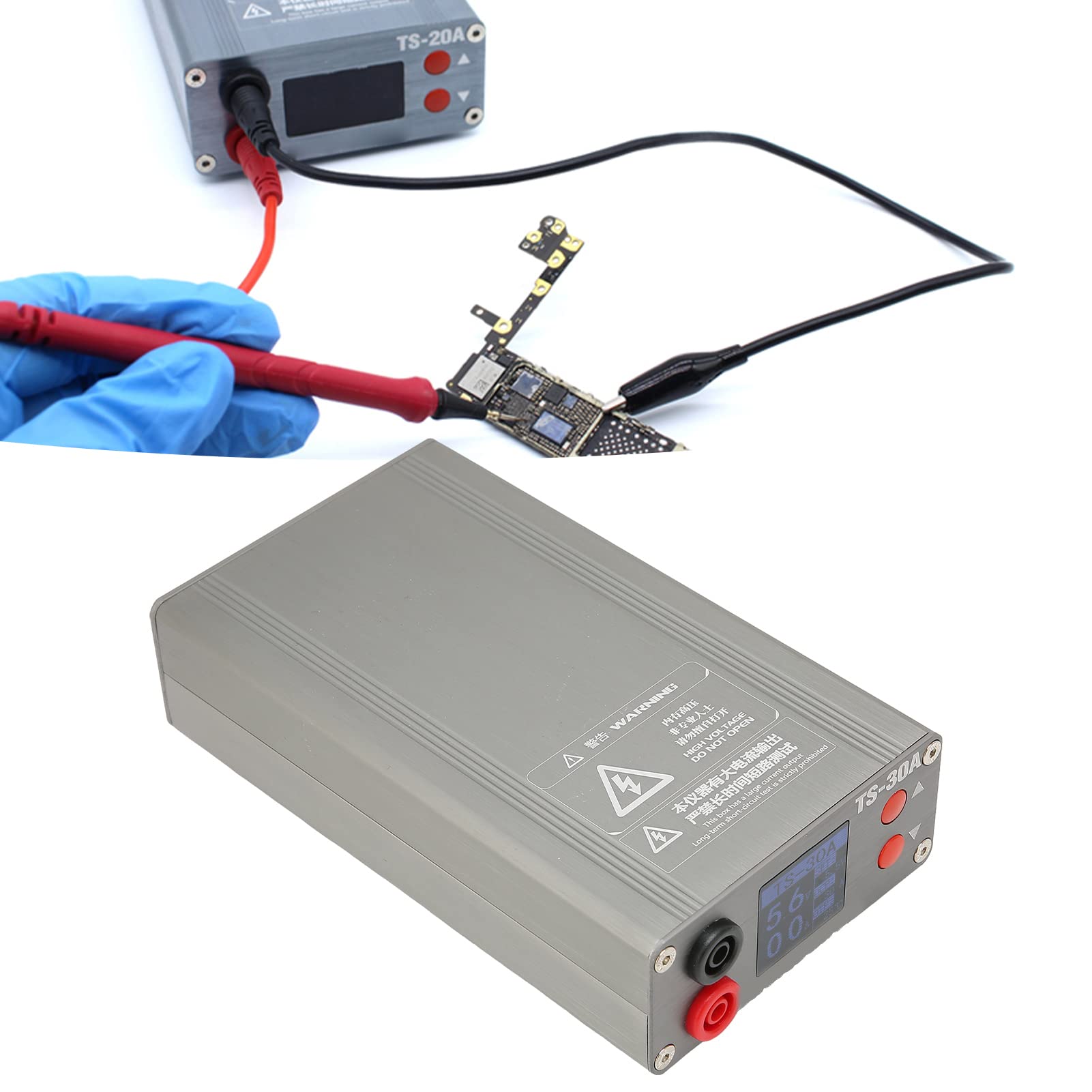 TD-30A PCB Short Circuit Fault Detector Tool Box with Voice Prompt | Reliable Phone Repair Diagnostic Device | Power Cord Included | for Electronics Technicians & DIY Phone Repair