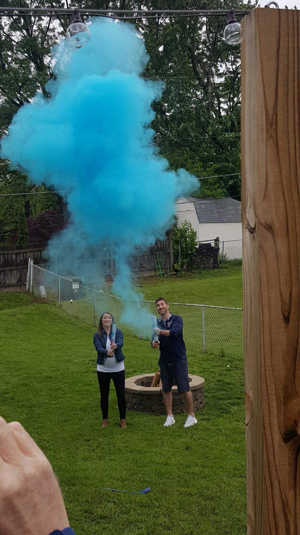 16 Inch Non-Toxic Gender Reveal Powder Cannons Bundle - 2 Blue Confetti Shooters with 8 Free Party Balloons for Baby Shower & Gender Reveal Celebrations