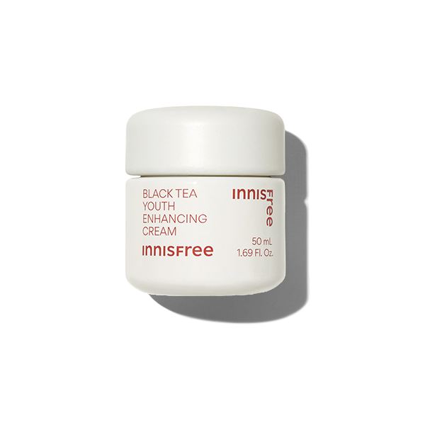 Innisfree Black Tea Youth Enhancing Cream - Anti-Aging Face Moisturizer for Wrinkles & Fine Lines | Hydrating Skincare for Glowing Skin | Perfect for Night Routine & Dry Skin Care