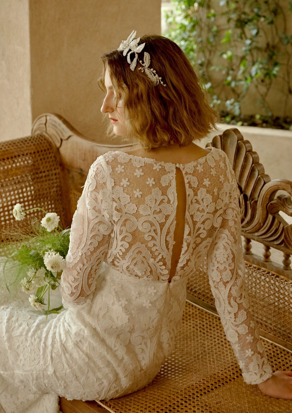 Custom Made Wedding Gown - Isabella Bridal Dress | Elegant Lace & Beaded Design for Brides, Bridesmaids & Formal Events