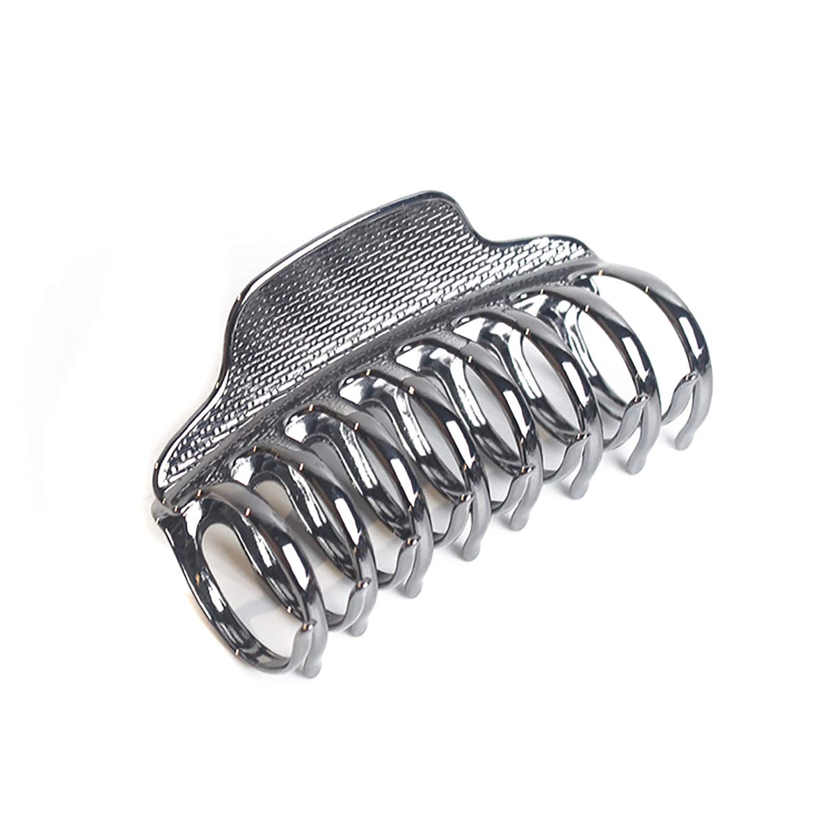 Vintage Alloy Hair Jaw Clips - Large Punk Hair Clamps for Women, Hair Updo Grip & Bath Accessories for Thick Hair (Black) | Perfect for Updos, Ponytails & Shower Use
