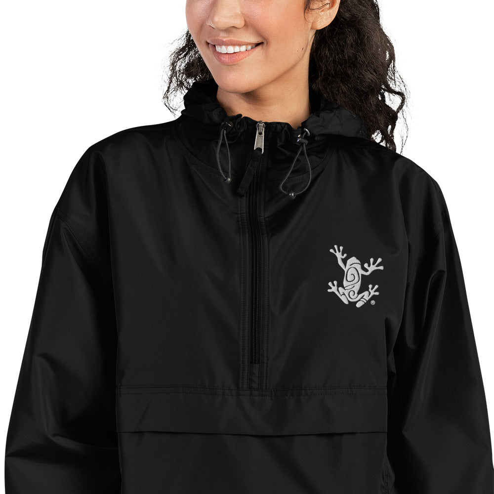 Frog & CO Embroidered Champion Packable Jacket - Lightweight Water-Resistant Windbreaker for Men & Women - Perfect for Hiking, Camping & Outdoor Adventures