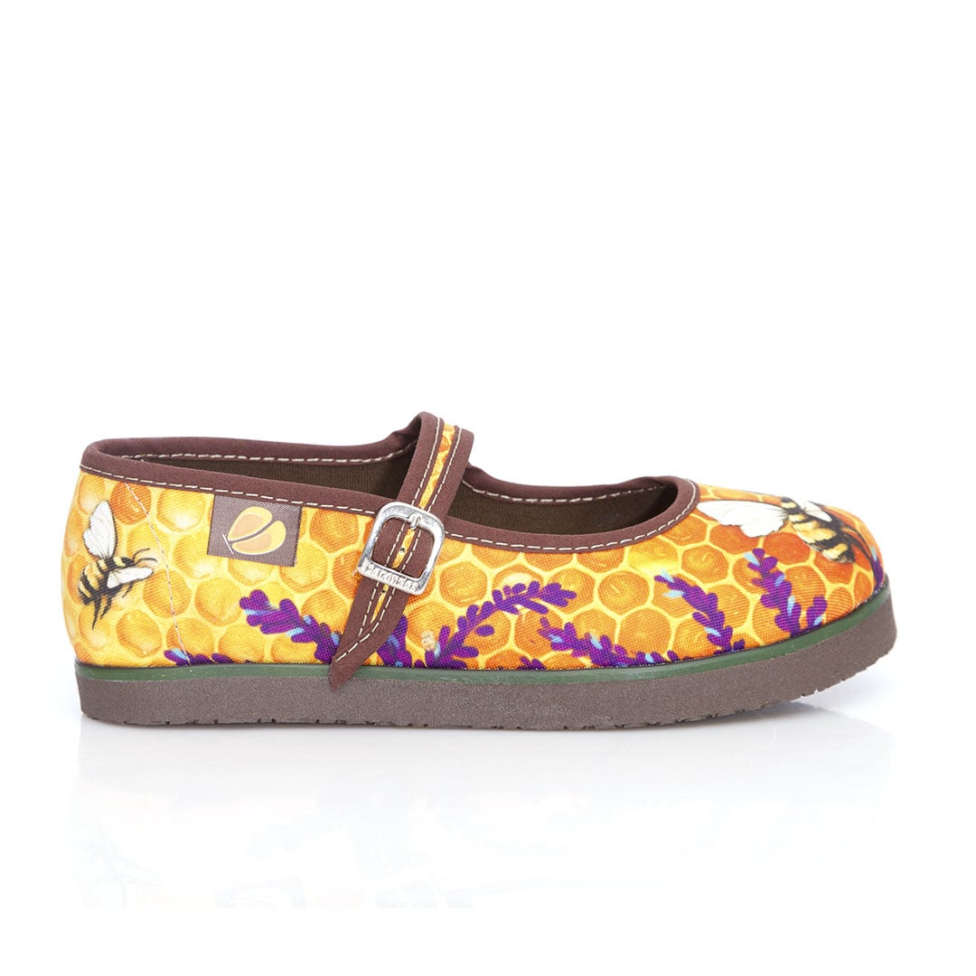 Maconditas® Bee Girls Shoes - Comfortable & Stylish Flats for Toddlers & Kids - Perfect for School, Playtime & Special Occasions