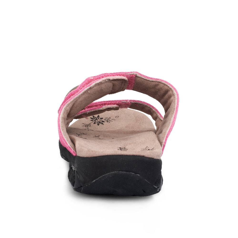Eva Women's Leather Adjustable Strap Slip-On Sandals - Special Edition | Comfortable Summer Casual Shoes for Beach, Walking & Vacation