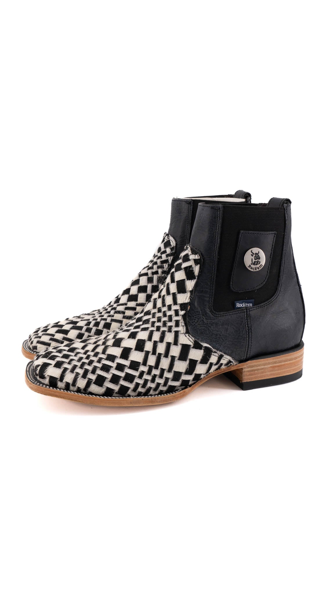 Premium Men's Genuine Cowhide Leather Boots - Size 10 Square Toe Western Style JJ3 Box **As Seen On Image** - Perfect for Rodeo, Country Dancing & Outdoor Adventures