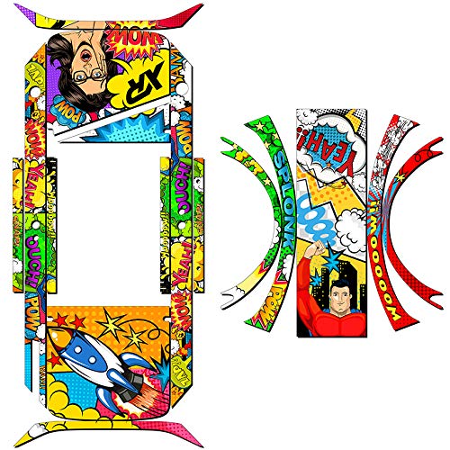 OneWheel Plus XR Graphics Kit - Comic Design Rail & Fender Decals with Grip Tape - Earth SURF by Senge Graphics Inc - Perfect for Customizing Your Electric Skateboard & Personalizing Your Ride