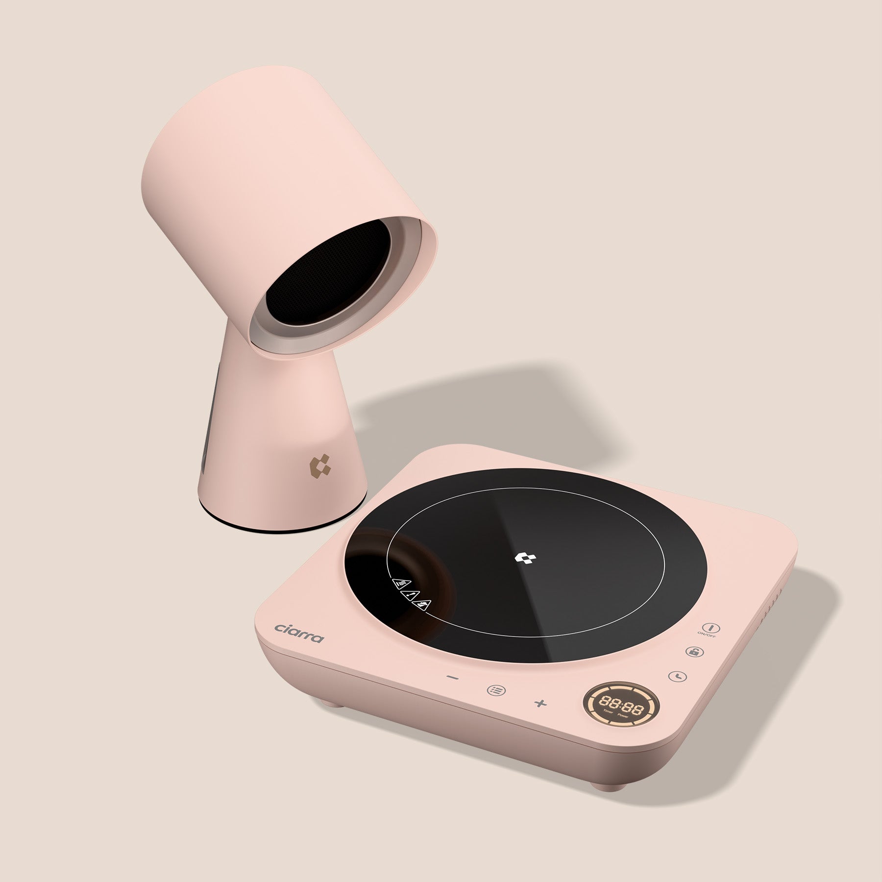 Ciarra Kitchen CookVent Duo: Portable Induction Cooktop with Built-in Hood for Donut Making - Perfect for Home Kitchens, Food Trucks, and Small Business Cooking