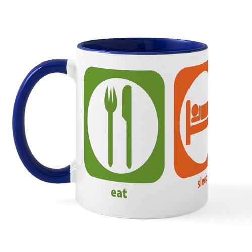 White/Navy Inside - Eat Sleep Finance Mug