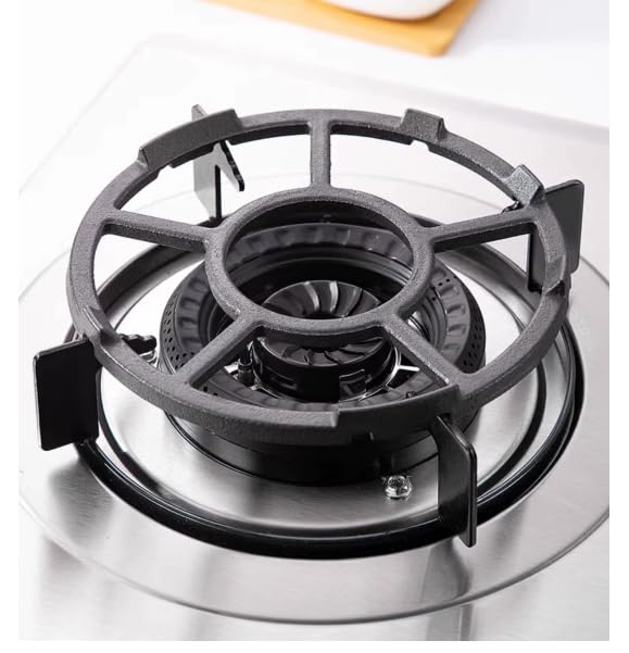 Cast Iron Trivet - Non-Slip Wok Pan Support Stand & Gas Ring Reducer for Kitchen Stove Hobs - Perfect for Coffee Pots, Moka Pots & Cooking Utensils - Durable Kitchen Accessory for Gas Stoves & Countertop Protection