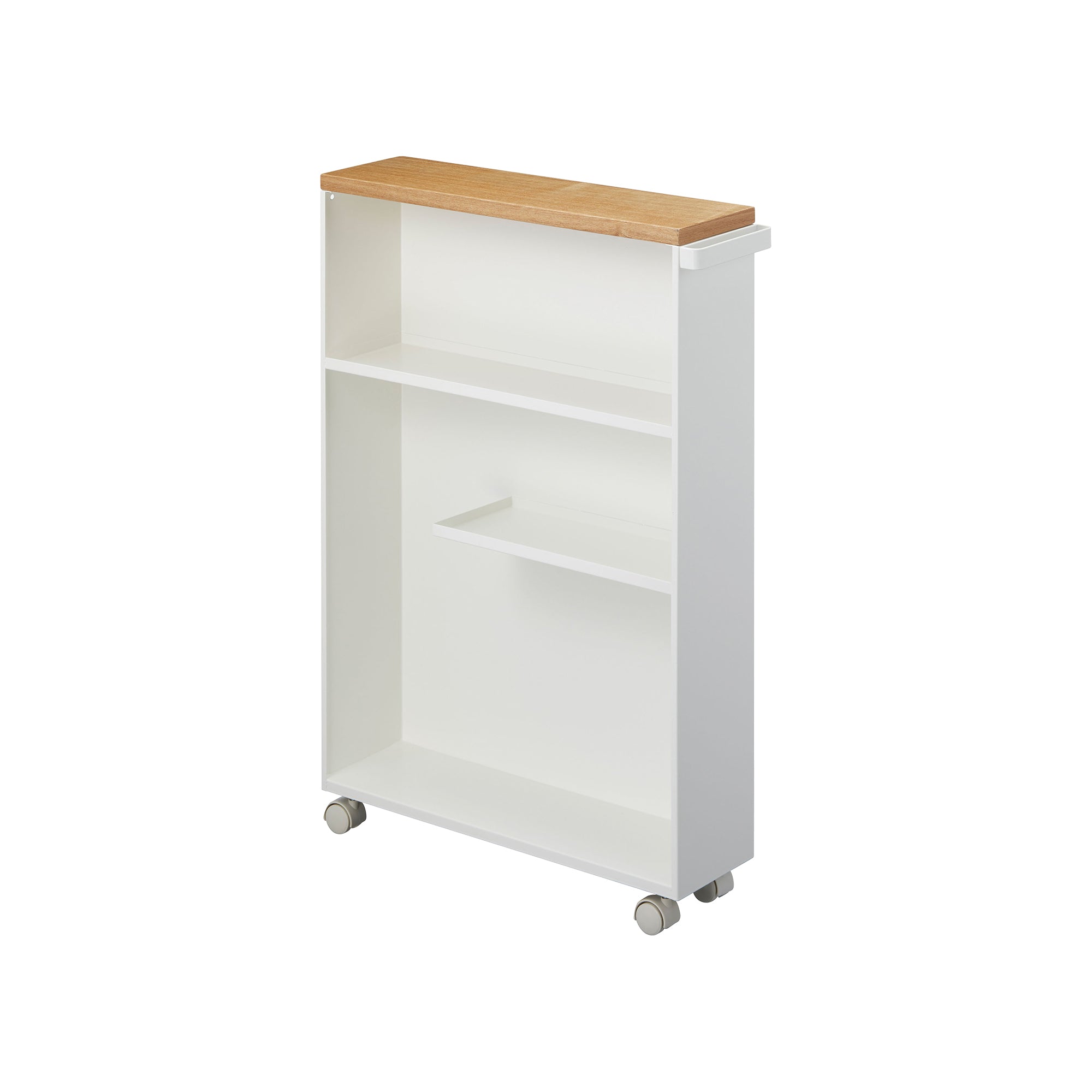 27-Inch Rolling Storage Cart with Wheels - Heavy Duty Steel Utility Cart for Kitchen, Office, or Garage Organization - Mobile Storage Solution for Home and Workspace