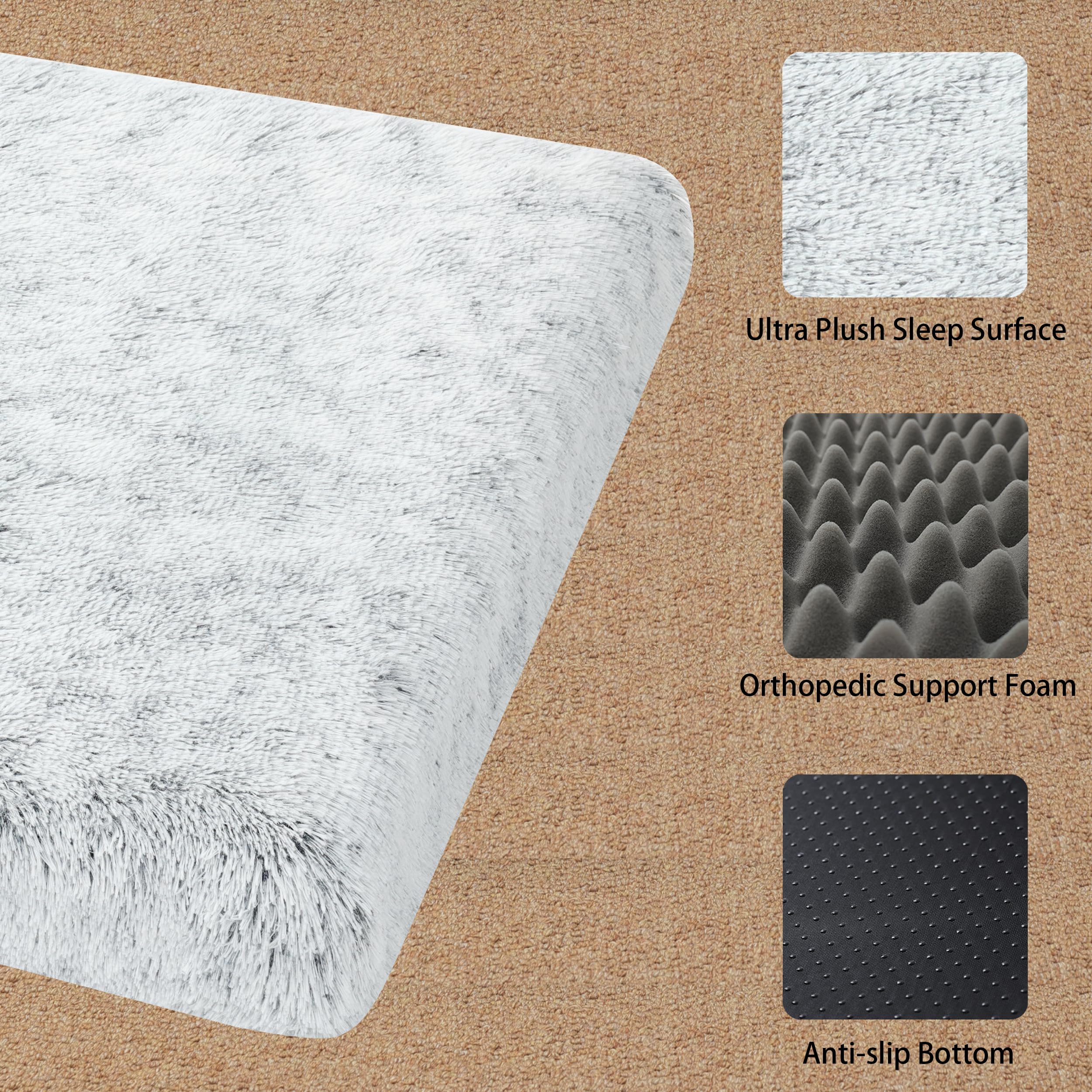 Orthopedic Dog Bed for Large Medium Small Dogs - XXL 47