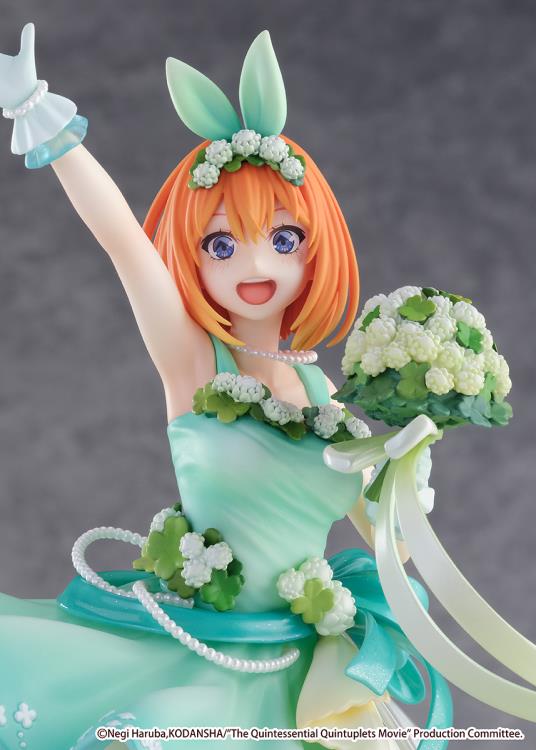 EStream Shibuya Scramble 1/7 Scale Figure - The Quintessential Quintuplets Movie Yotsuba Nakano (Floral Dress Ver.) Anime Collectible Statue for Display & Home Decoration