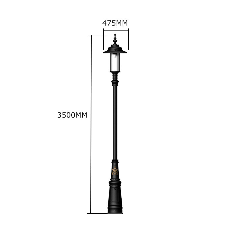 Betley 1Lt Cast Iron Lamp Post - Outdoor Garden Lighting for Pathways, Driveways & Porches
